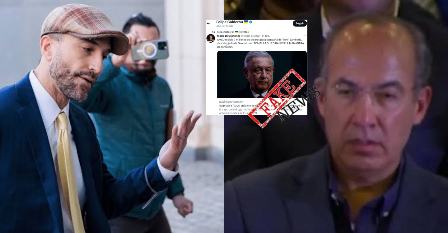 Difunde Calderón Fake News y reclaman al abogado de García Luna tergiversar 