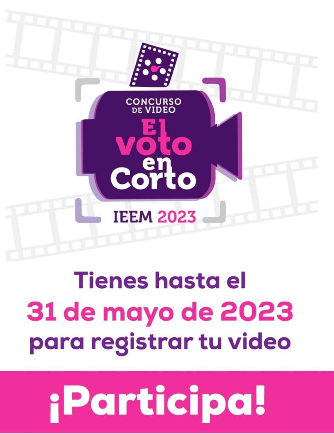 La Secretaría de Cultura y Turismo invita al concurso de vídeo ’El Voto en Corto’ organizado por el IEEM