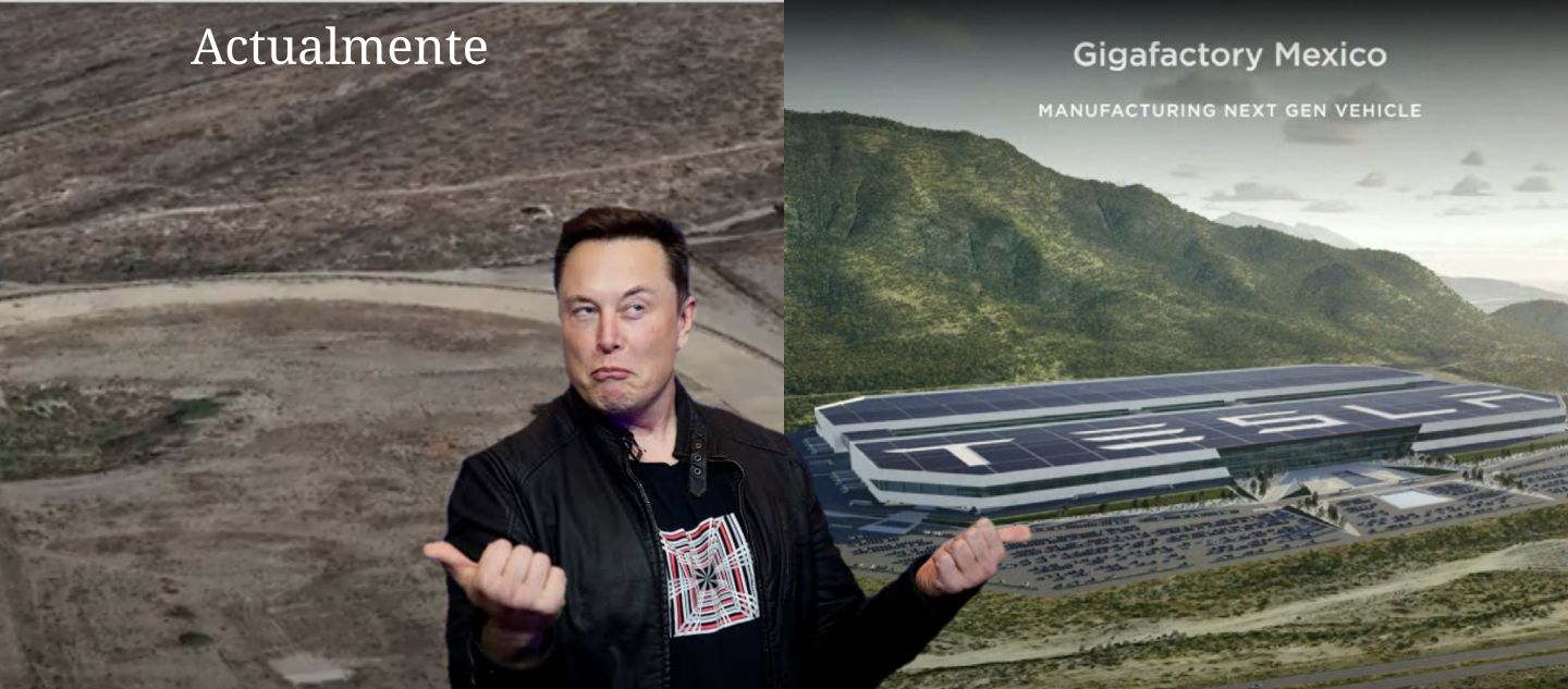 Presenta Musk render de Gigafábrica y hasta pinta de verde desierto en Nuevo León 