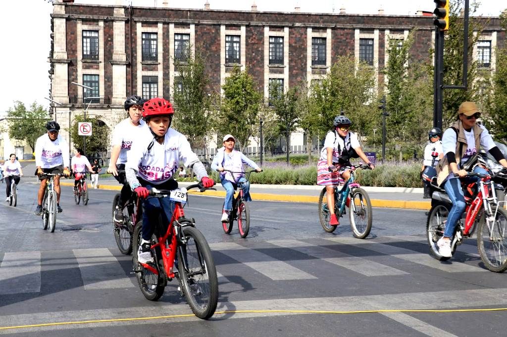 Organizan rodada ciclista en el Día Internacional de Las Mujeres
