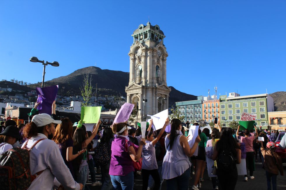 Así aconteció la Marcha feminista en Pachuca