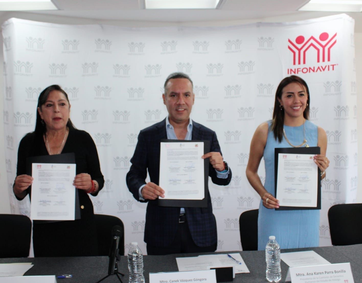 Infonavit, CDHEH y Apan firman convenio de colaboración