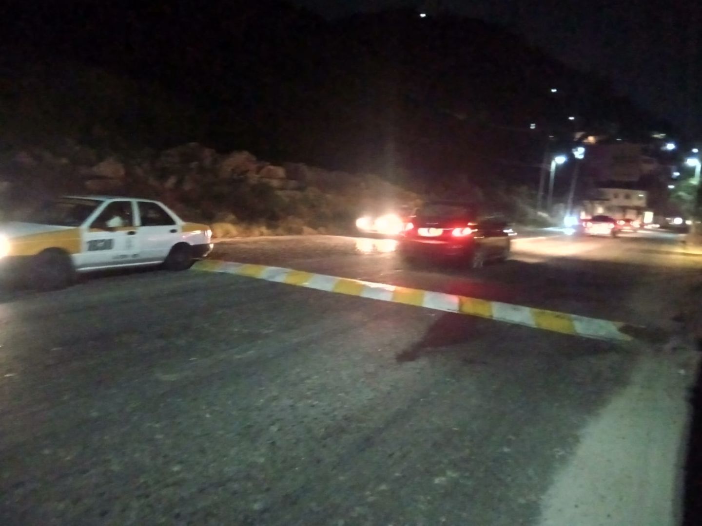Tope en carretera federal causa
fuertes accidentes por las noches