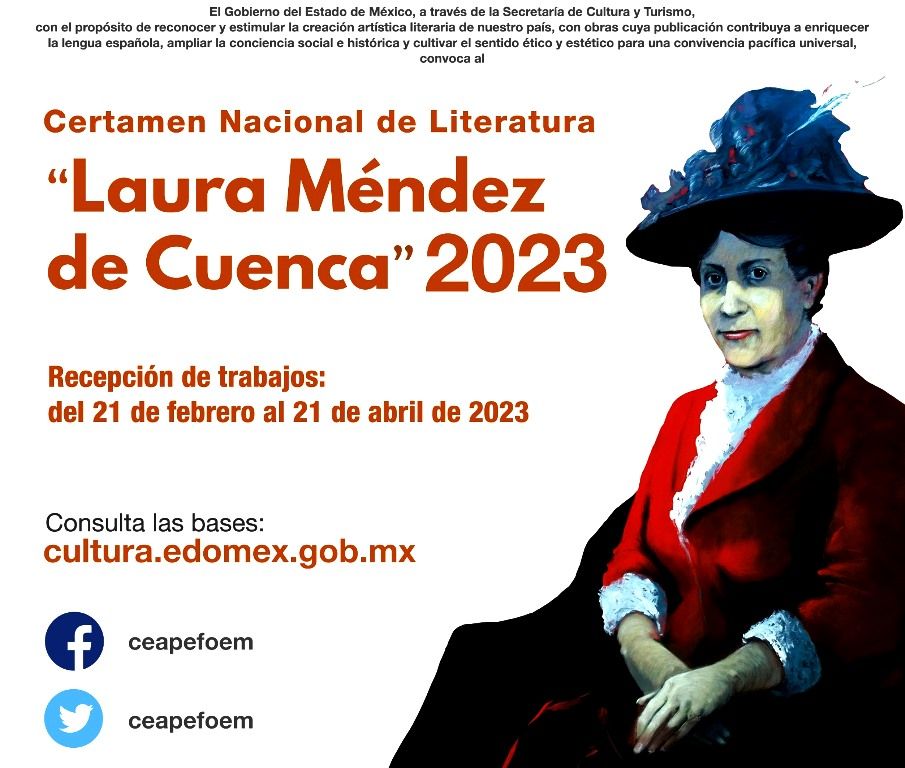 Convocan a participar En El Certamen Nacional de Literatura ’Laura Méndez de Cuenca’