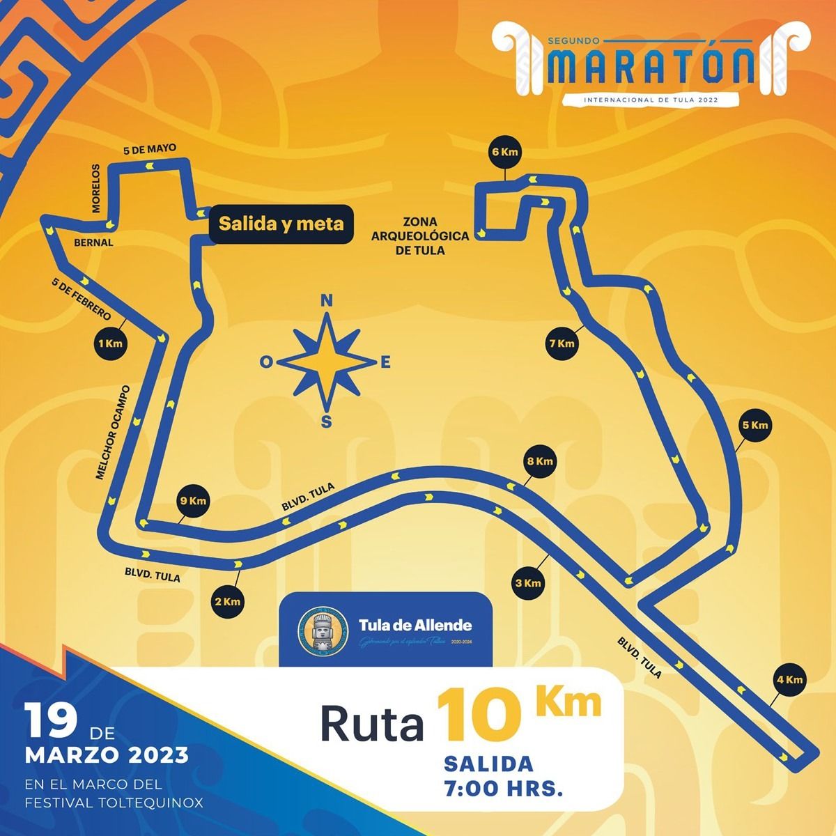 Todo listo para el Segundo Maratón Internacional Tula 2023
