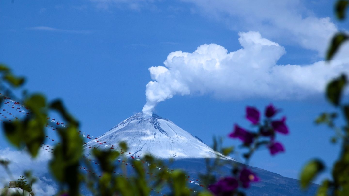 Actividad del volcán Popocatépetl