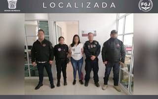 Autoridades de la FGJEM y policía municipal de Los Reyes La Paz, localizan a maestra reportada como desaparecida