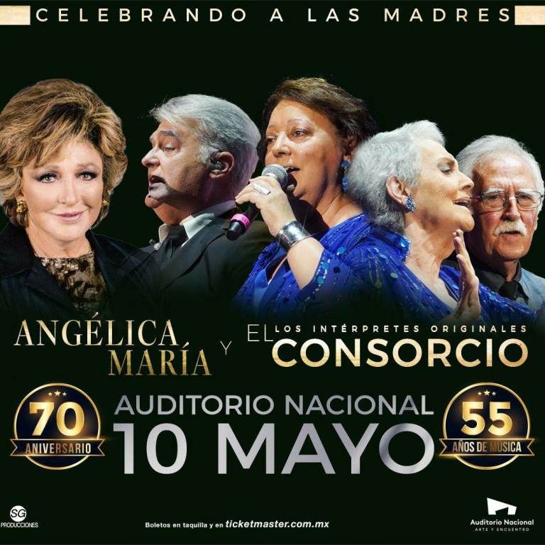 El 10 de mayo Angélica María y Consorcio al Auditorio Nacional