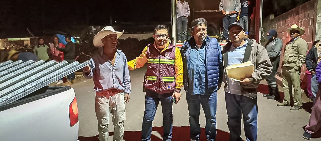 Entrega Gobierno de Hidalgo, 
apoyos a habitantes de comunidades afectadas por granizadas