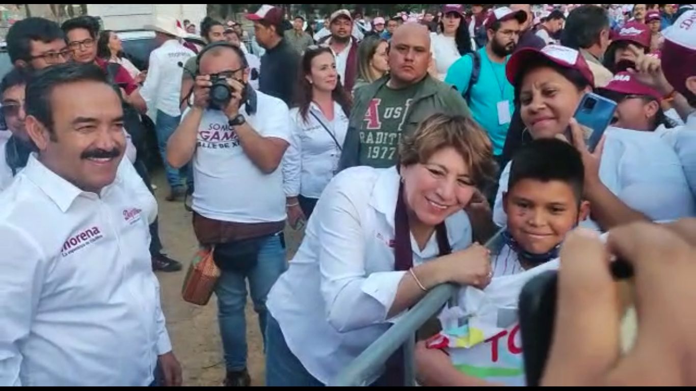 Más de 80 mil mexiquenses en Ixtapaluca, Chalco y Valle de Chalco arropan a Delfina Gómez 