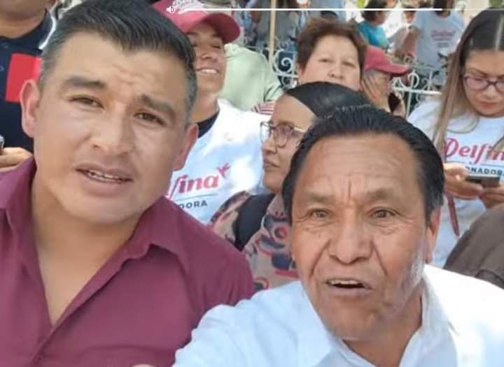 Tomás Mendoza en Chiautla demuestra en campaña total apoyo a Delfina Gómez para ganar el edomex 