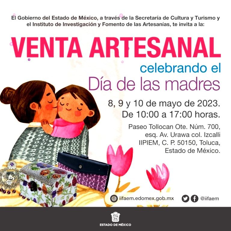 El IIFAEM realiza venta artesanal para El Día de Las Madres 