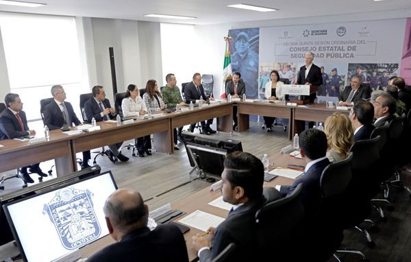 Llevan A cabo la XV Sesión del Consejo Estatal de Seguridad Pública