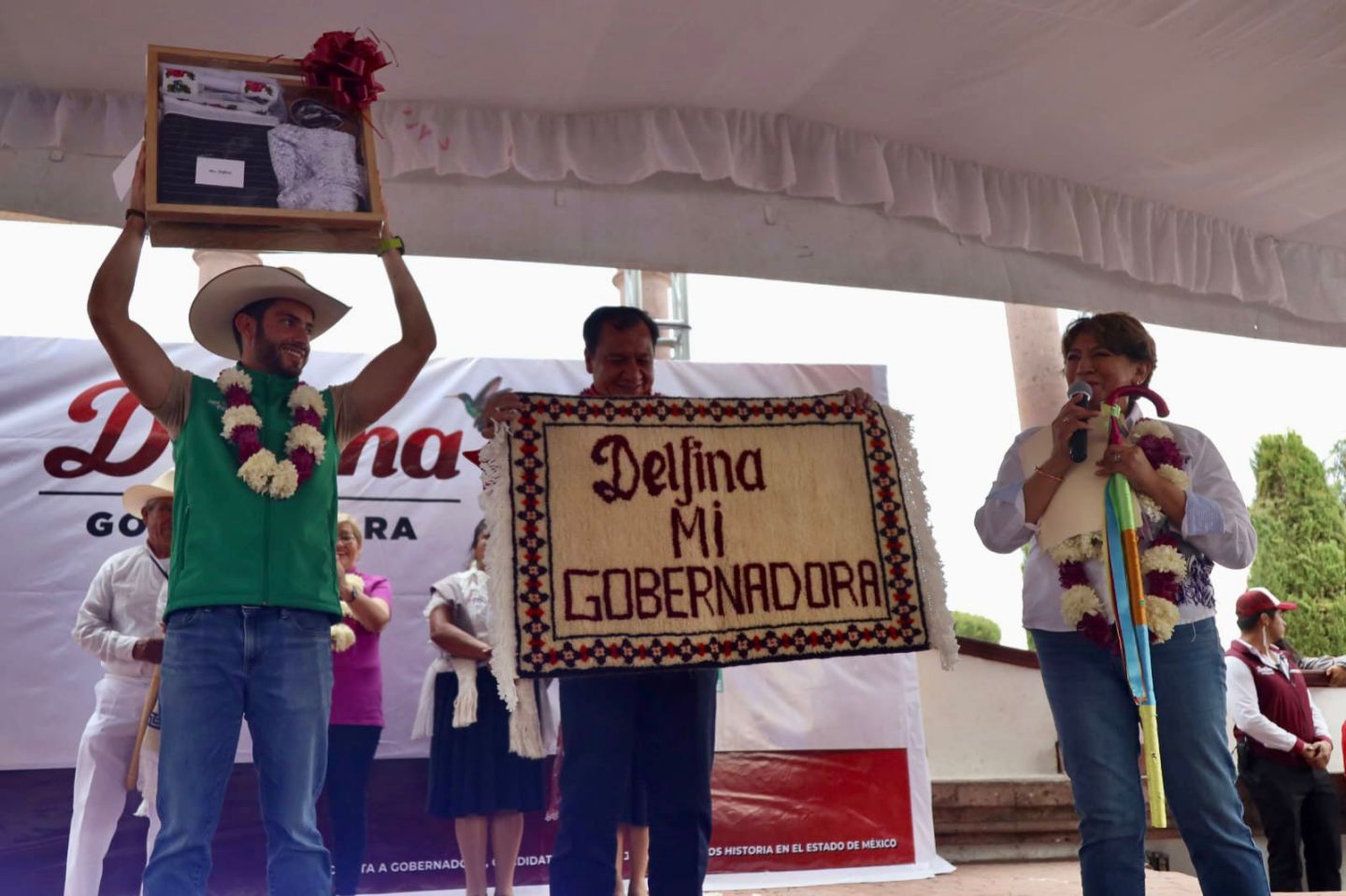 Impulsaremos el trabajo artesanal de las mujeres en la región otomí: Delfina Gómez 