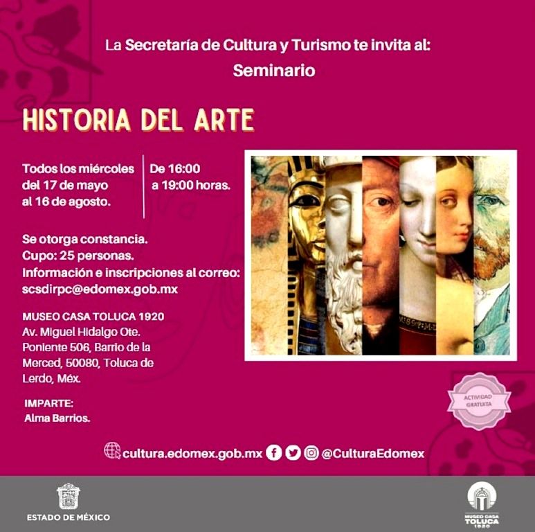 La Secretaría de Cultura y Turismo abre inscripción al Seminario ’Historia del Arte’ 