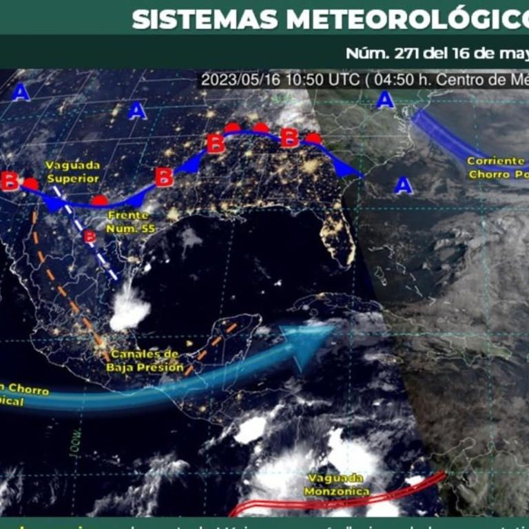 Pronostican lluvias puntuales intensas en Tamaulipas y puntuales muy fuertes en Nuevo León y San Luis Potosí