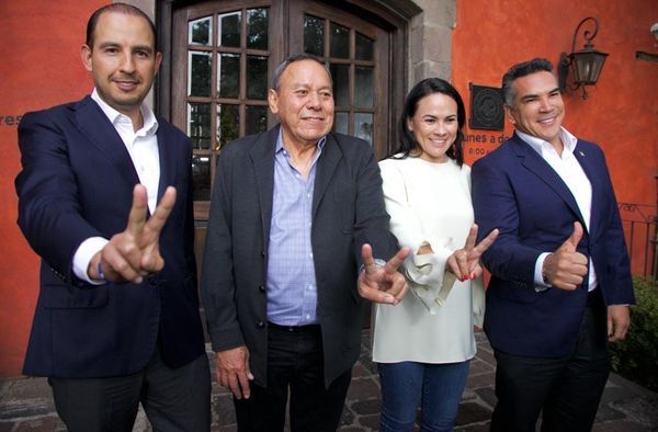 Arropan Dirigentes Nacionales del PRI, PAN y PRD A Alejandra Del Moral