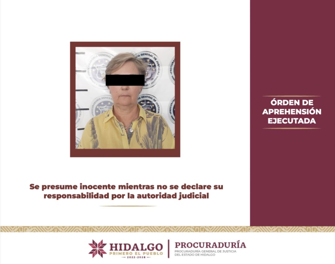 Por uso indebido de atribuciones y facultades agravado, detienen a ex alcaldesa de Pachuca 