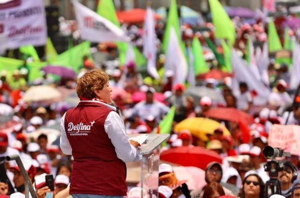 Delfina Gómez Celebra Primer Cierre de Campaña ante 50 mil personas en Toluca