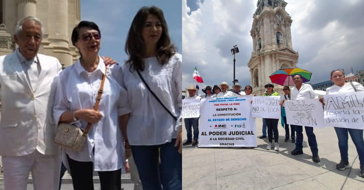 Ni con familia de Osorio Chong juntó FRENA 100 personas en marcha Pro-SCJN