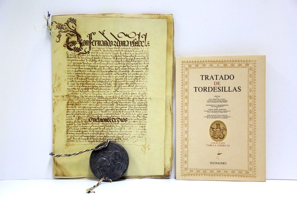 Es facsímil del tratado de Tordesillas la pieza del mes del Museo de Antropología e Historia del Edoméx