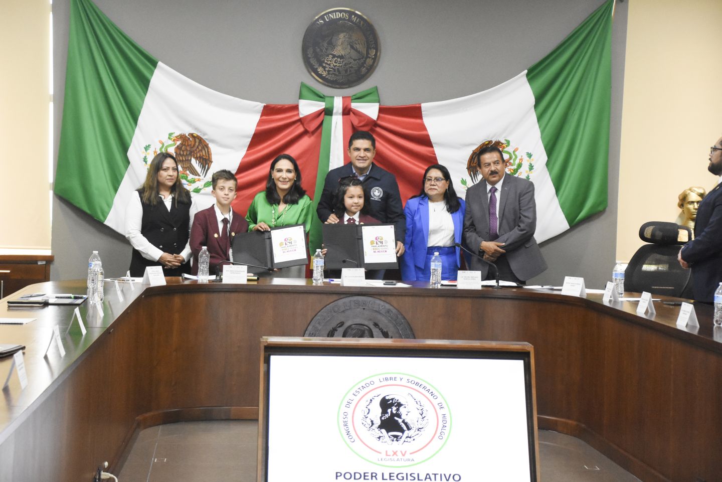 Recibe Congreso de Hidalgo declaratoria del 12 Parlamento de las Niñas y los Niños de México