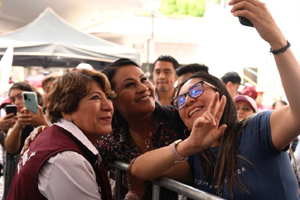 Recibe Delfina Gómez la mayoría de votos de jóvenes mexiquenses