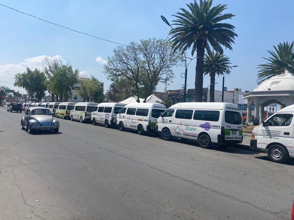 Personas concesionarias reanudan servicio de transporte en Tizayuca