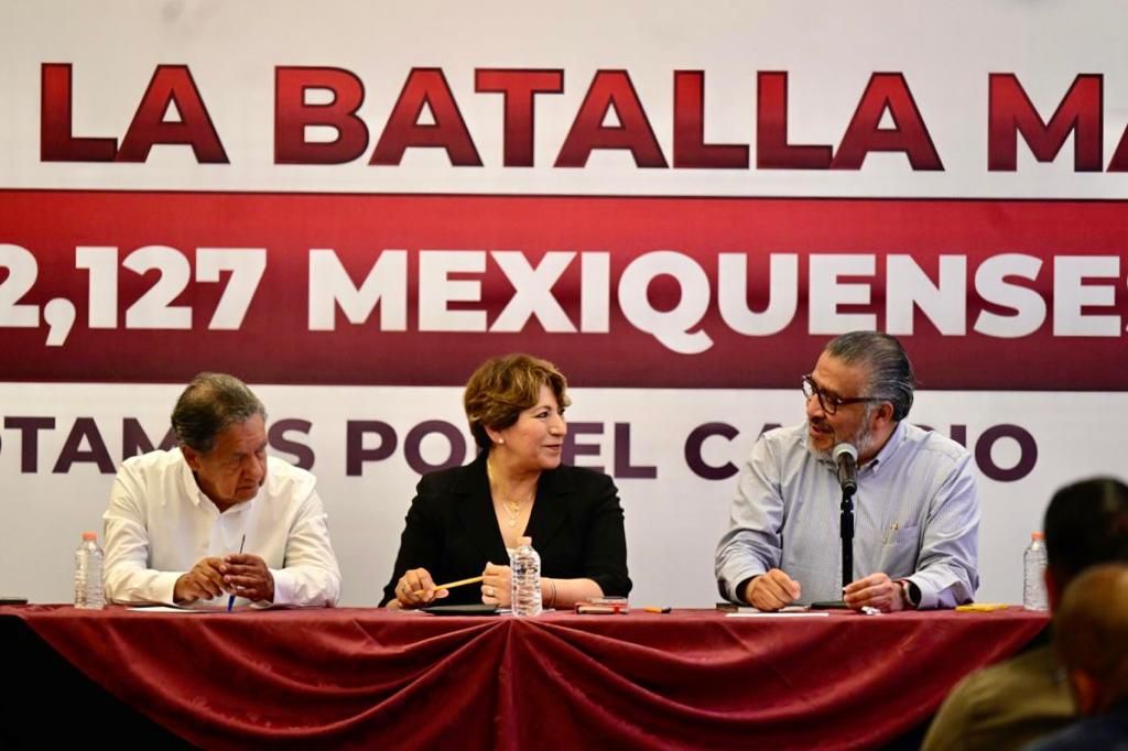 Delfina Gómez se reúne con alcaldes y diputados del Estado de México para conformar un gobierno de transformación