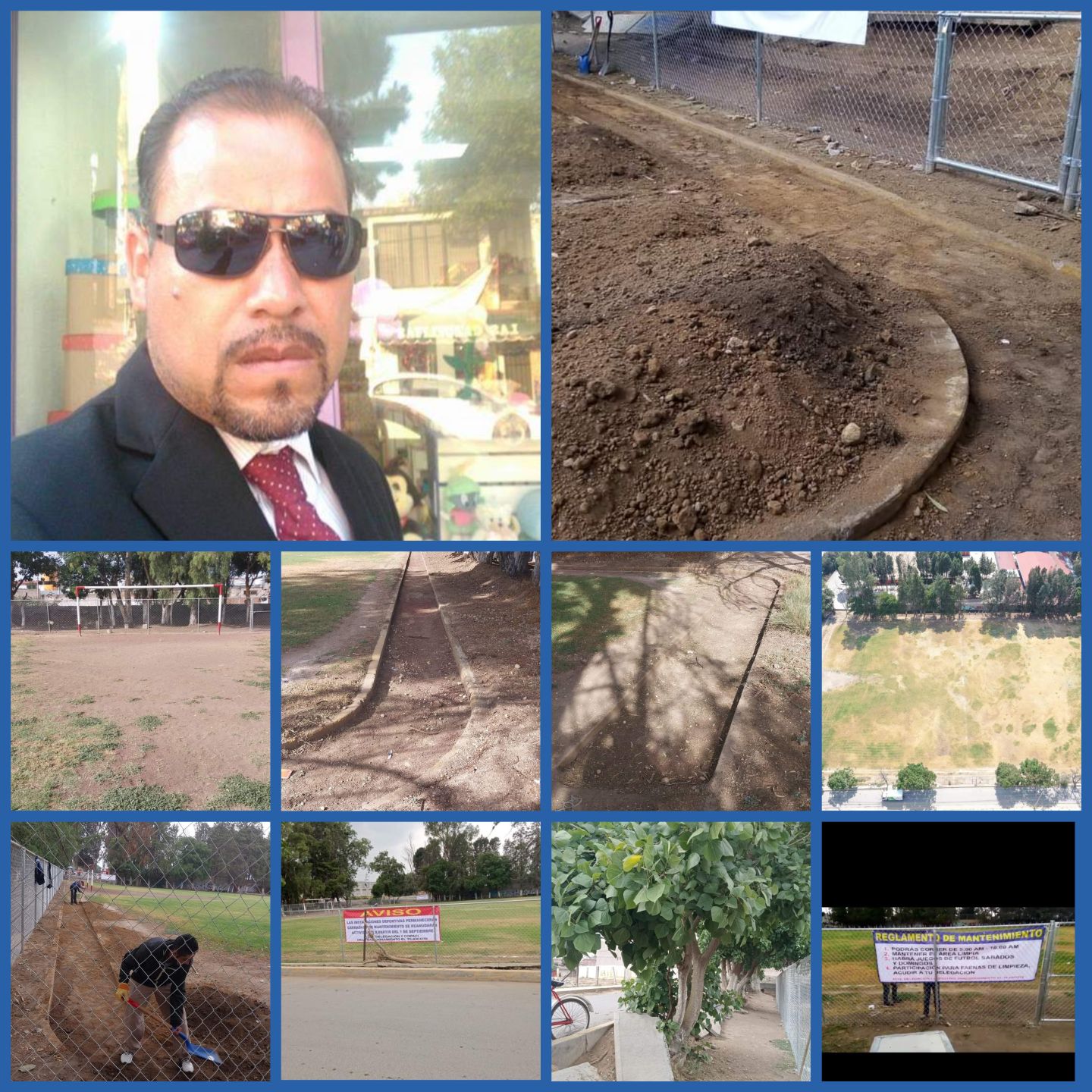 Empieza la reparación  del campo de fútbol en el fraccionamiento del Tejocote Texcoco:Juan Carlos Camacho 
