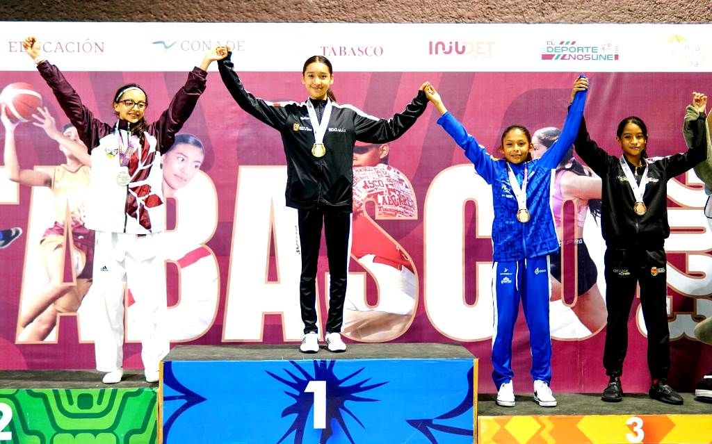 Los taekwondoines mexiquenses ganan 32 medallas en Nacionales Conade 2023
