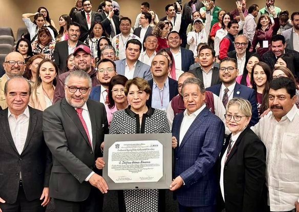 Delfina Gómez recibe Constancia de Mayoría como Gobernadora Electa del Estado de México
