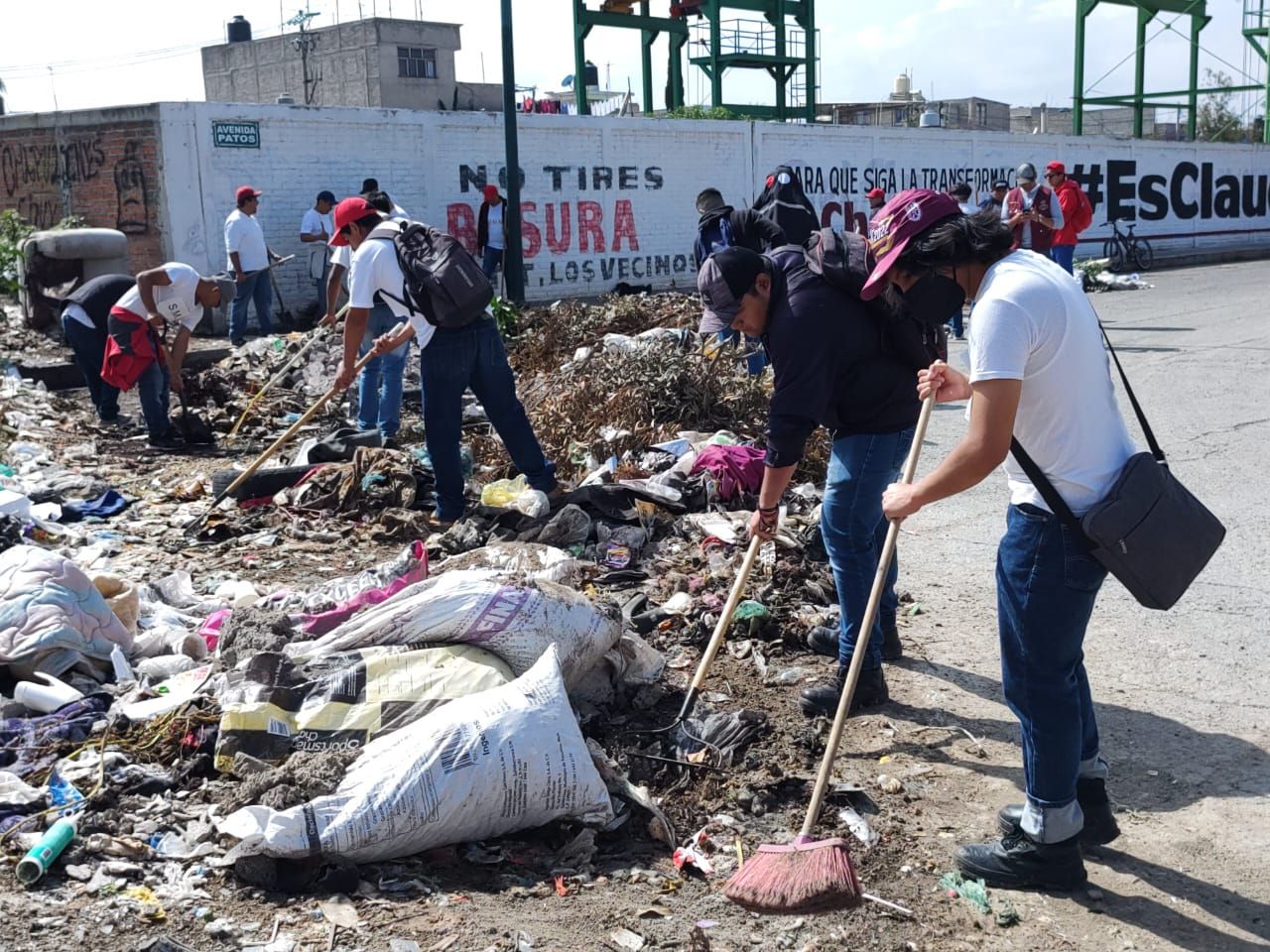Exhorta a vecinos de Chimalhuacán a reportar tira ilegal de basura en espacios públicos