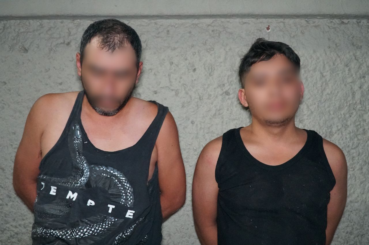 Elementos de Seguridad Pública de Ecatepec capturan a dos sujetos que portaban armas de fuego