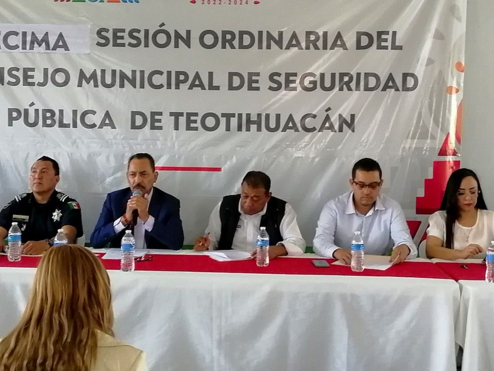 Sesión X del Consejo Técnico de Seguridad Pública de Teotihuacán