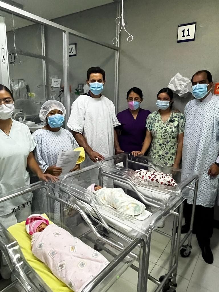 Nacen Trillizas en el Hospital General
"La Perla" de Nezahualcóyotl.