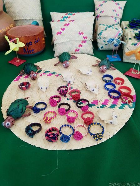 Elaboran Artesanías de Fibras Vegetales en Tenango Del Aire