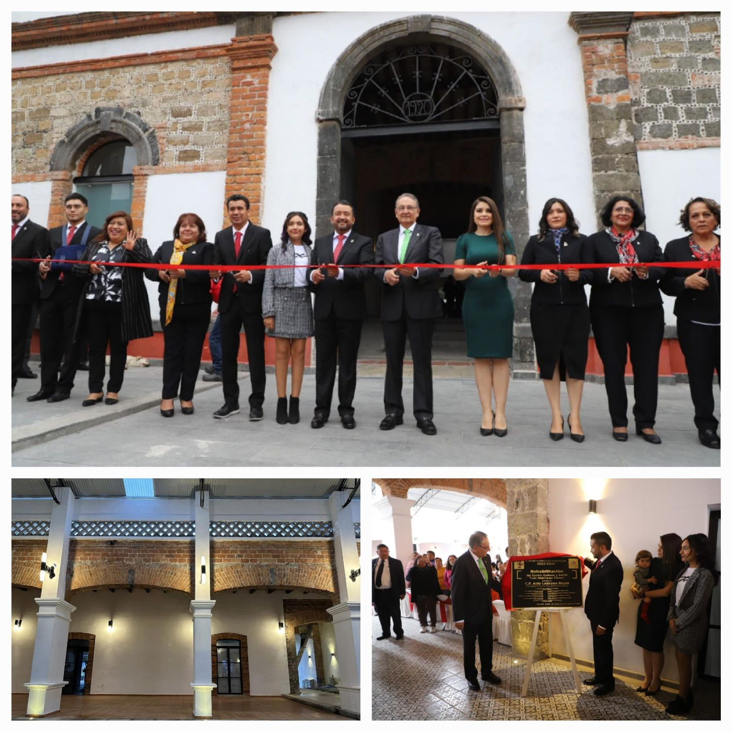 Inauguran la restauración del Centro Social y Cultura ’Luis Nishizawa Flores’ en Cuautitlán 