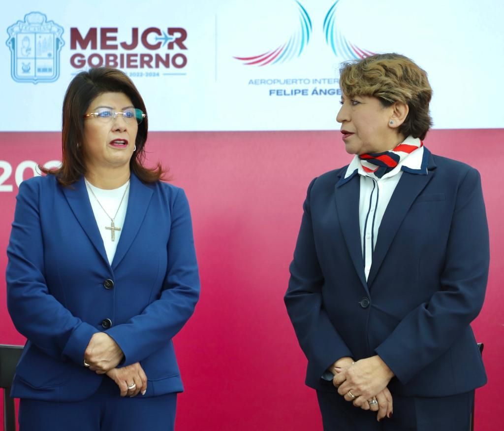 Asisten la Gobernadora Electa, Delfina Gómez, y Mariela Gutiérrez a Reunión de la DGETI en el AIFA
