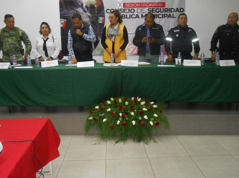 Realizan X Sesión Ordinaria del Consejo Técnico de Seguridad en Chiautla