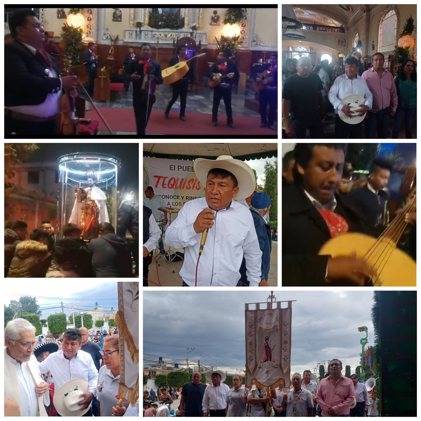 7 horas de  Mariachi  recorre las calles de Tequesistlan del santo patron San Bartolomé Apóstol : Fransisco Padilla Cabrera 