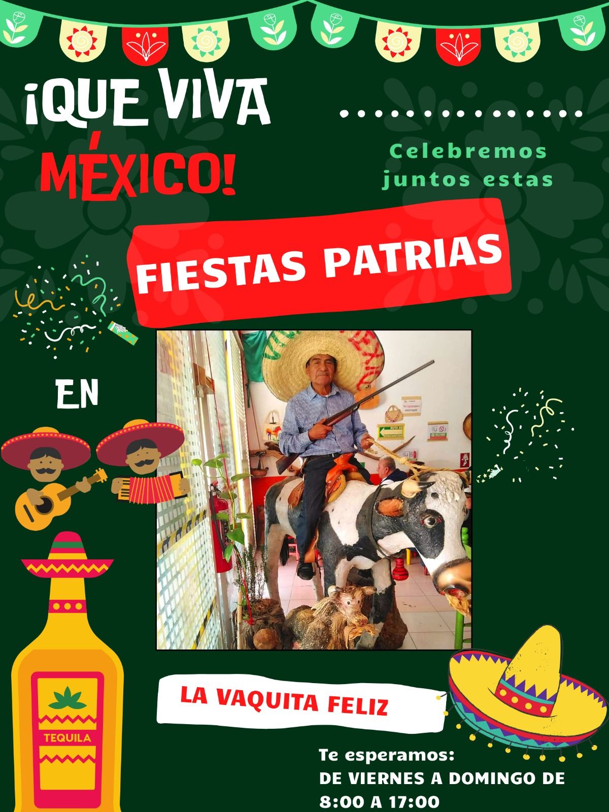 #Festeja las fiestas patrias en la Vaquita Feliz, la mejor birria de México!