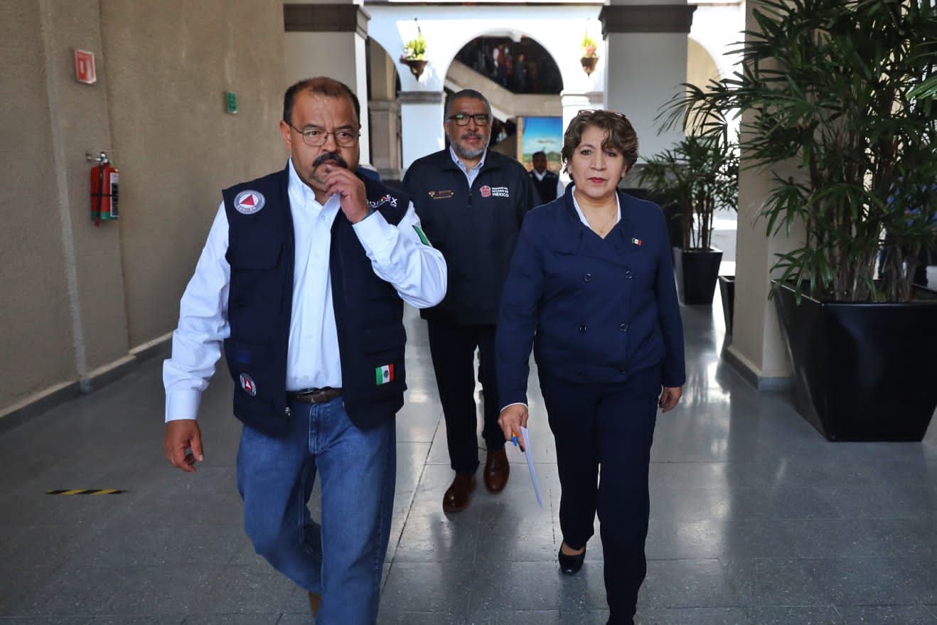 Encabeza Delfina Gómez, Gobernadora del Estado de México, Segundo Simulacro Nacional 2023 

