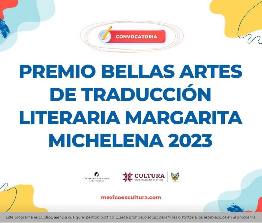 Abre convocatoria para Premio Bellas Artes de Traducción Literaria Margarita Michelena 2023