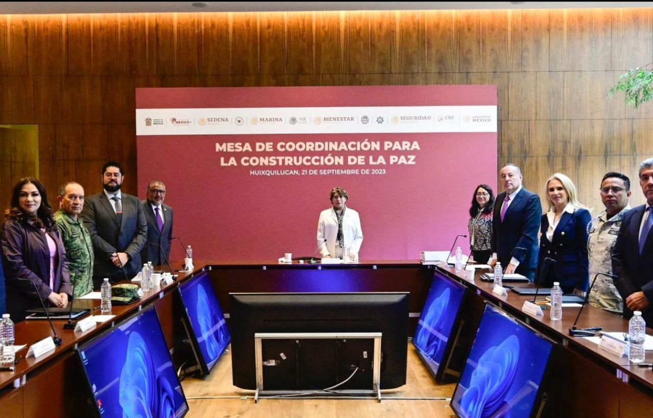 Instala gobernadora mexiquense mesa de coordinación   para la construcción de la paz en Huixquilucan