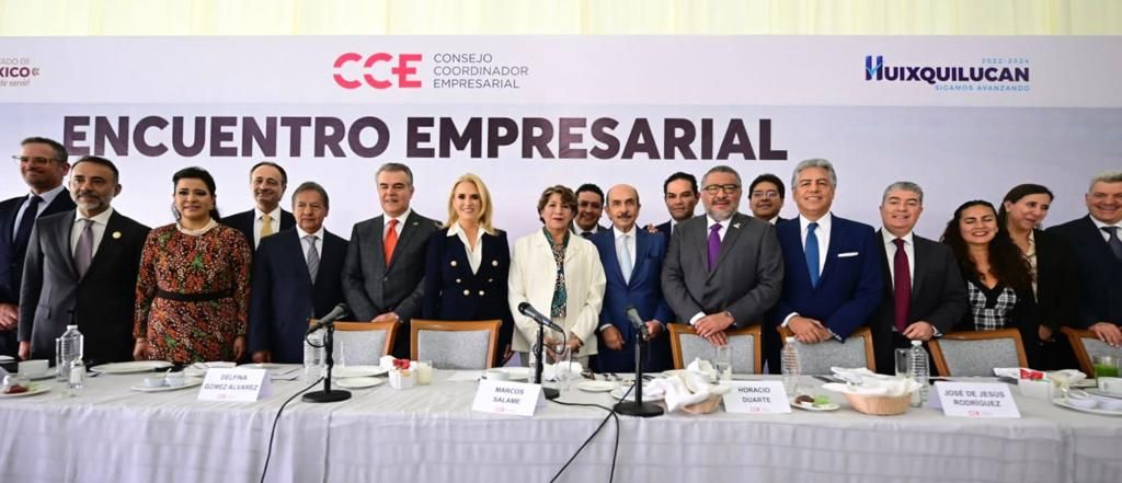 La Gobernadora Delfina Gómez se reúne con el Consejo Coordinador 
Empresarial; convoca al sector ’a hacer equipo’ 