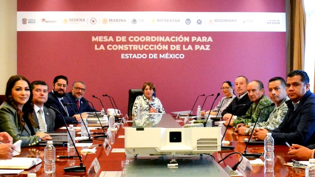 El Gobierno del Estado de México estrecha la colaboración con Sedena, Semar, FGR y GN en Mesa de Coordinación para la Construcción de la Paz
