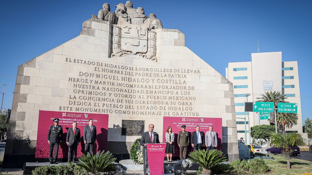 Realizan ceremonia del 202° Aniversario de la Consumación de la Independencia de México