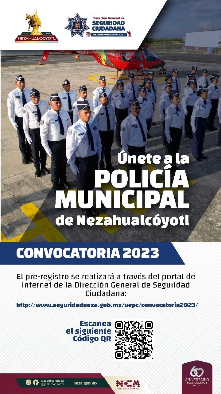 #Gobierno de Neza convoca a unirse a la policía municipal: Adolfo Cerqueda