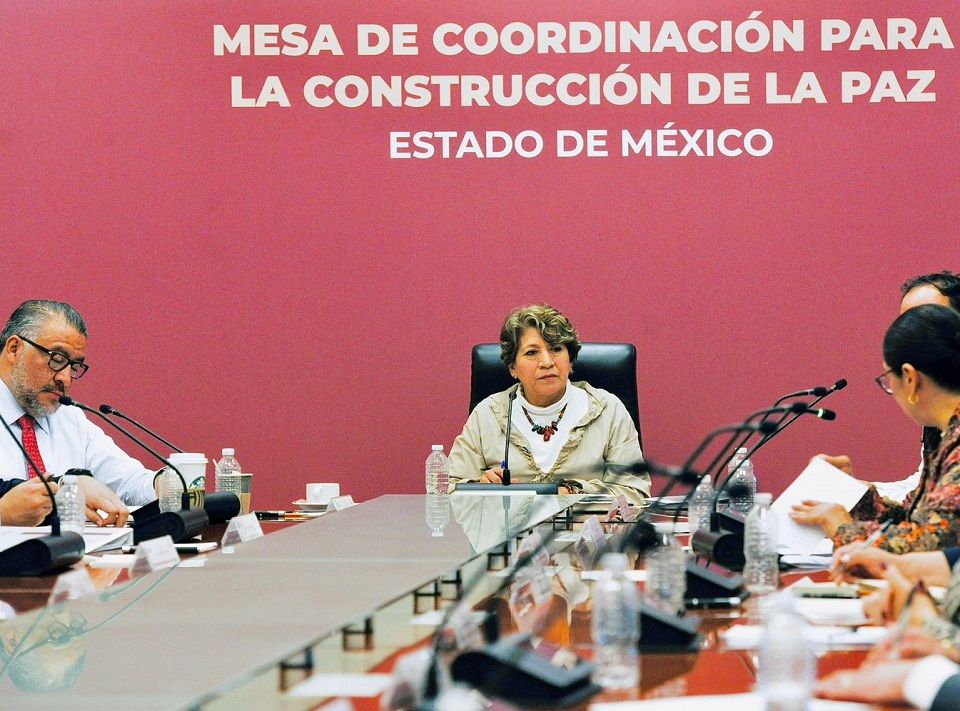Mesas de Coordinación clave para revertir la inseguridad en el Edoméx: Delfina Gómez
